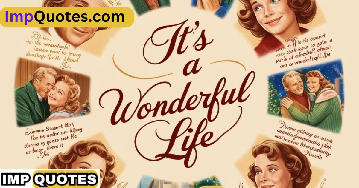 You are currently viewing A Collection of Inspirational it’s a wonderful life quotes for Everyday Life